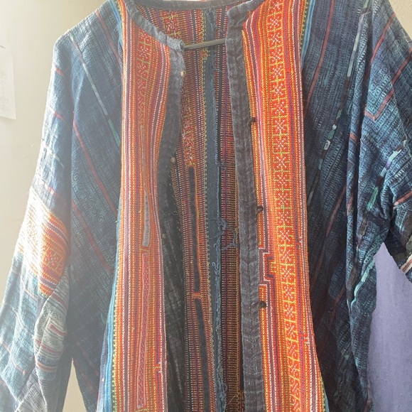 Unique unisex handmade embroidered shirt/jacket - Picture 4 of 9